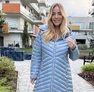 Kozy kabát acélkék – Női átmeneti kabát – Innova Fashion – 3. kép